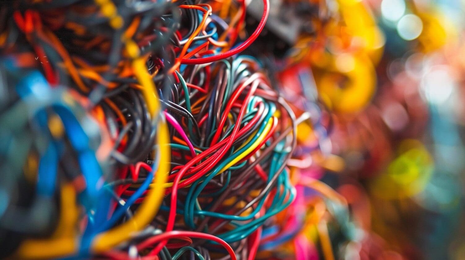 Colorful abstract cords representing Metabolic Chaos® and systemic imbalance